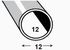 Tube rond acier PAF 12 x 1 mm 1 m CQFD