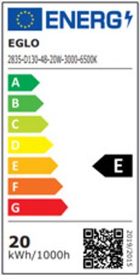 Ventilateur de plafond silencieux avec lumière LED + télécommande Blanc Ø132cm - Baracarès EGLO