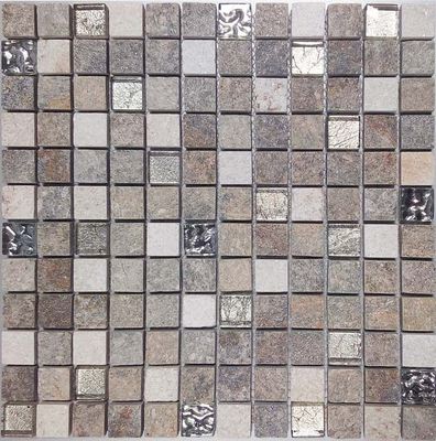 Mosaïque sol/mur intérieur/extérieur gris MALLA URALES 30 x 30 cm vendu à l'unité DISTRIMAT