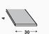 Profilé plat acier laminé 30 x 4 mm 2 m CQFD
