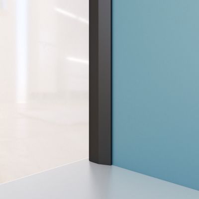 Profilés de finition noir x2 pour panneaux muraux 210 cm - AURLANE