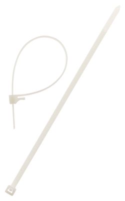 Colliers de serrage réutilisables 3,6 x 140 mm transparent par 10