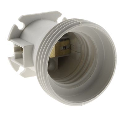 Douilles de chantier E27 plastique blanc par 5 - ZENITECH