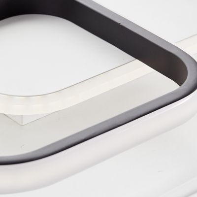 Plafonnier intérieur MERAPI carré blanc et noir 3000 K blanc chaud 3200 lumens BRILLIANT