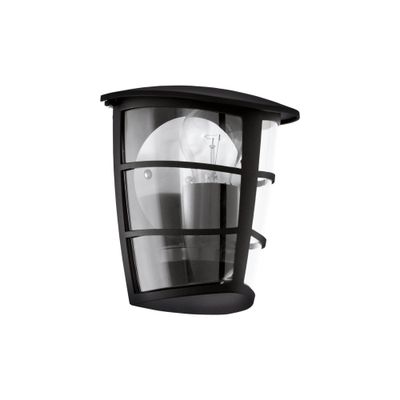 Applique extérieur E27 Aloria noir IP44 60W - EGLO