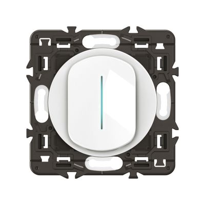 Interrupteur va-et-vient avec témoin lumineux blanc - Céliane LEGRAND