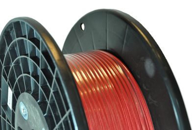 Câble électrique textile gainé 2 x 1 mm² pour luminaire au mètre rouge - FOXLIGHT