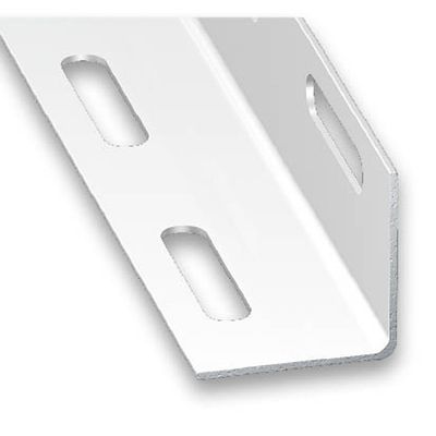 Cornière égale perforée blanc 38 x 38 mm 2 m CQFD