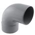 Coude PVC évacuation 87° mâle/femelle Ø125 - FITT