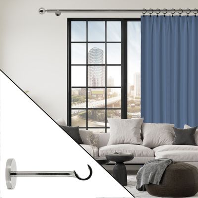 Support ouvert en métal diam 20 mm Finition Chrome par 2 - MOBOIS