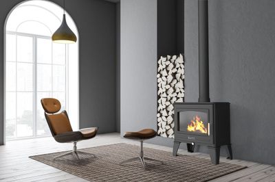 Poêle à bois sur pied 6.7 kW GEORGES 7 étoiles flammes vertes - SUPRA