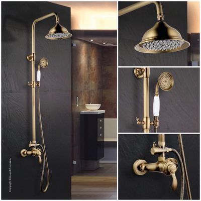 Colonne de douche avec mitigeur Bronze Byron - EDOUARD ROUSSEAU