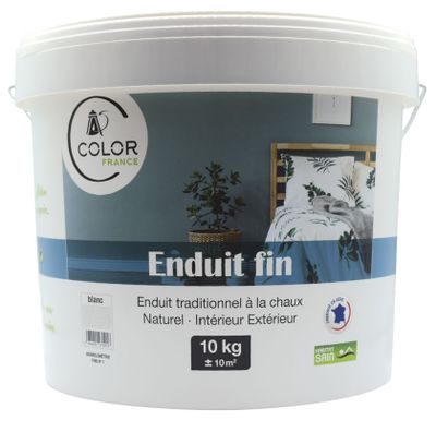 Enduit fin chaux Octave Vert Olive 10kg - COLOR FRANCE