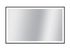 Miroir LED rectangulaire 75 X 120 cm Swann Black 2 MP GLASS