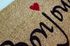 Tapis coco texte bonjour coeur 40 x 60 cm - ID HOME