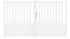 Portail battant aluminium CHAMBERY l.3,00 x H.1,60 m blanc JARDIMAT