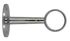 Support de barre de penderie L 70 mm diam 25 mm Finition chromé par 2 MOBOIS