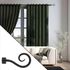 Embout déco crosse à visser en métal diam 16 mm Finition Noir mat - MOBOIS