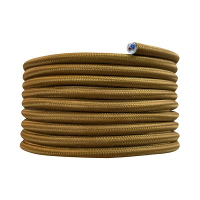 Câble électrique tissu marron 3m - TIBELEC