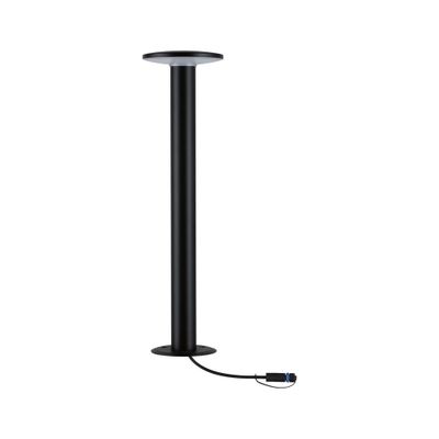 Borne extérieur LED plate 60cm Plug & Shine noir IP44 300 lumens blanc chaud - PAULMANN