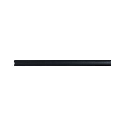 Poignée de meuble carré plat noir mat entraxe 128 mm par 4 REI
