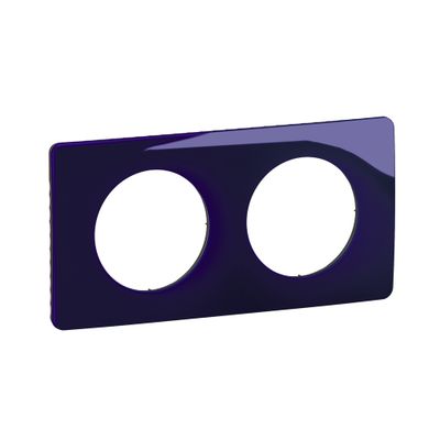 Plaque de finition 2 postes Bleu de four - Céliane LEGRAND
