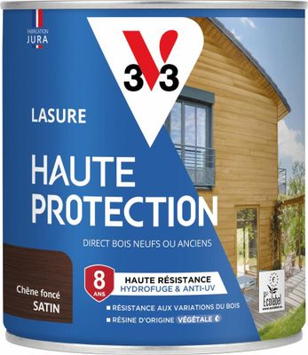 Lasure Haute Protection 8 ans satin chêne foncé 0,75 L - V33