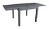 Table de jardin à rallonge ELOISE aluminium et verre gris 135/270x90 cm - PROLOISIRS