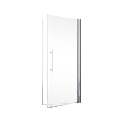 Porte de douche pivotante 90x192 cm profilé chrome verre transparent 5 mm NewStyle - SCHULTE