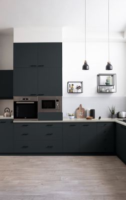 Peinture de rénovation pour cuisine noir smocky finition mate 2 L - V33