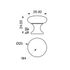 Bouton de meuble rond zamak chromé diamètre 25 mm REI