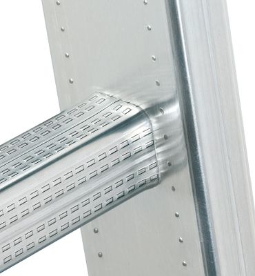 Echelle simple 9 échelons 2,46 m ProfiStep Uno aluminium - HAILO