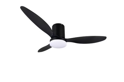 Ventilateur de plafond avec lumière LED + télécommande Noir Ø132cm - Göteborg REALITY
