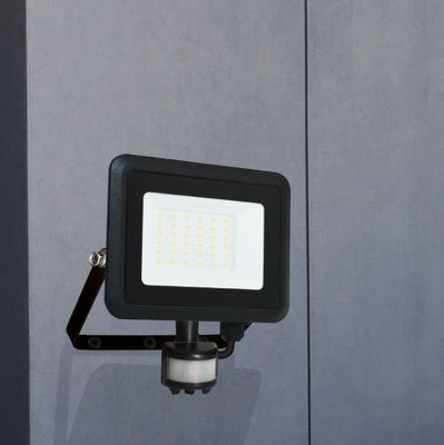 Projecteur extérieur LED détecteur de mouvements Kreon noir IP44  3000 lumens blanc neutre - ARLUX