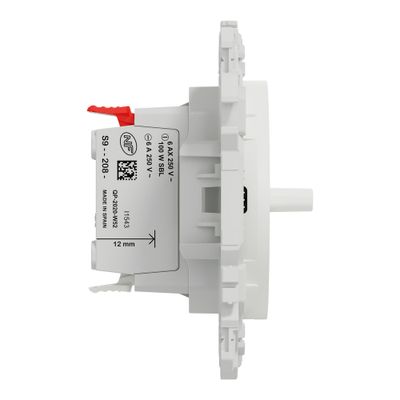 Interrupteur ou poussoir volet roulant  3 positions à levier Odace 2025 blanc - SCHNEIDER ELECTRIC