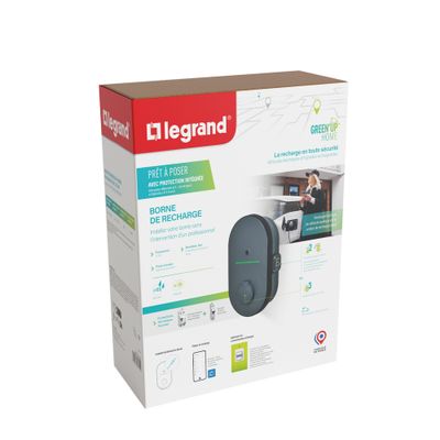 Borne de recharge voiture électrique 3,7 kW avec protection Mode 2/3 - Green'up Home LEGRAND<br>