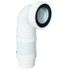 Pipe WC souple extensible coudée 190-390mm - FITT