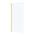 Paroi de douche latérale fixe 90x200 cm profilé or verre transparent 6 mm Rolling - AURLANE