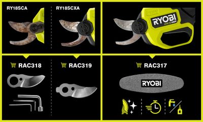 Pierre d'affutage pour sécateur RYOBI