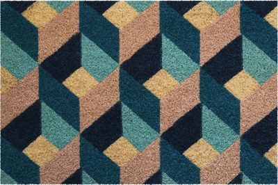 Tapis COCO BLANCHI / LATEX "GEOMETRIE" - 40x60cm - Ep.15mm ID HOME