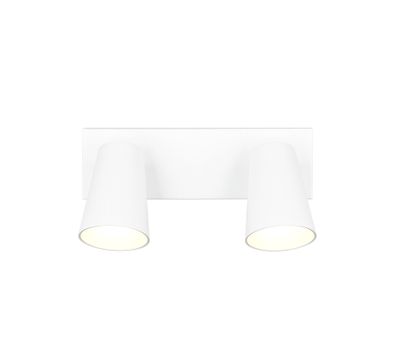 Réglette 2 spots GU10 Sharp blanc 2x10W - TRIO