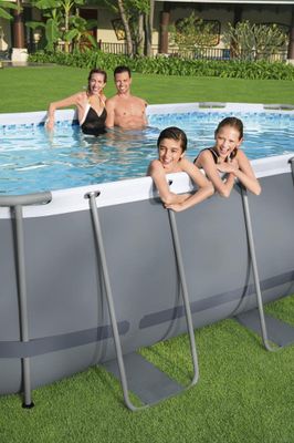 Piscine hors sol ovale métal  488 x 308 cm hauteur 107 cm - BESTWAY