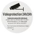 Plaque signalétique adhésive Vidéoprotection diamètre 180 mm THIRARD