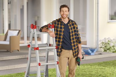 Echelle télescopique multifonction 4 x 5 m aluminium HAILO