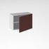 Porte pour meuble hotte de cuisine Lotus almagre mat 42 x 60 cm OFITRES