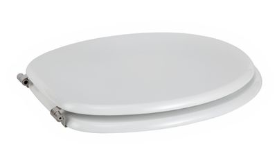 Abattant de WC blanc charnières en métal