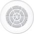 Grille d'aération ronde blanche diamètre 80 mm avec moustiquaire AUTOGYRE