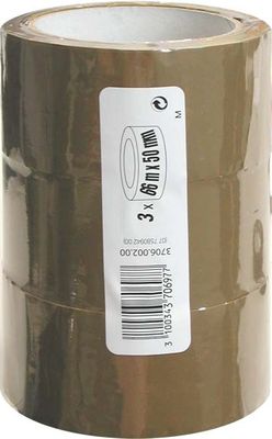 Ruban adhésif d'emballage havane 66 m x 50 mm par 3 - 3M