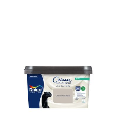 Peinture crème de couleur Grain de Sable satin 2,25L - DULUX VALENTINE
