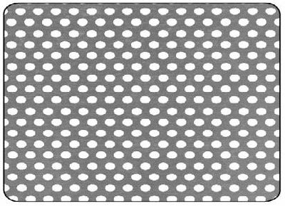 Tôle aluminium perforé 500 x 250 mm épaisseur 1 mm CQFD